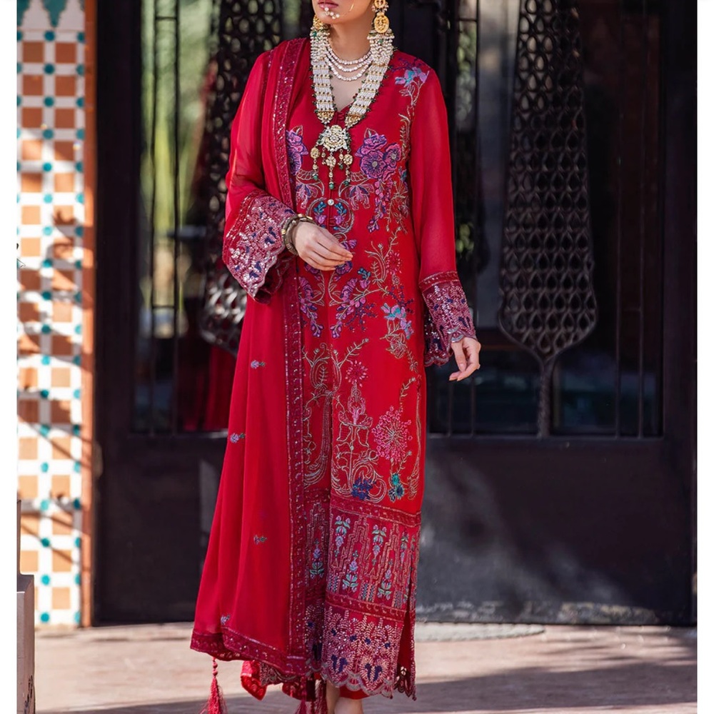 Khas pret 3pc chiffon embroidered suit